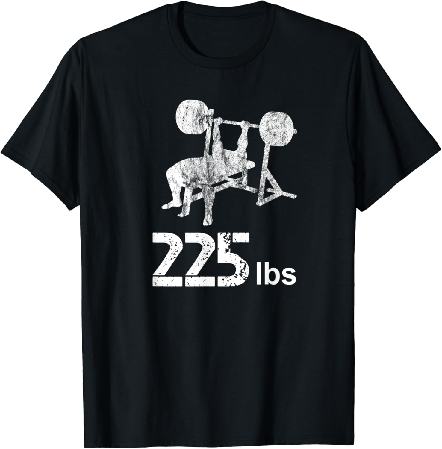 Bench Press 225 lbs TShirt Amazon.co.uk Clothing